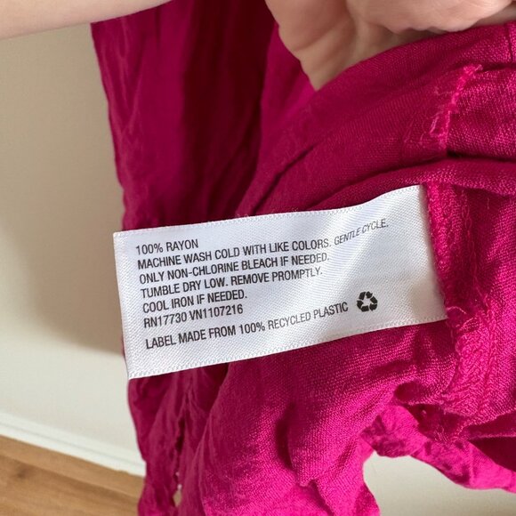 Ingrid by Isabel Maternity Short Sleeve V-Neck Midi Dress Pink Women’s Size M - Picture 8 of 9